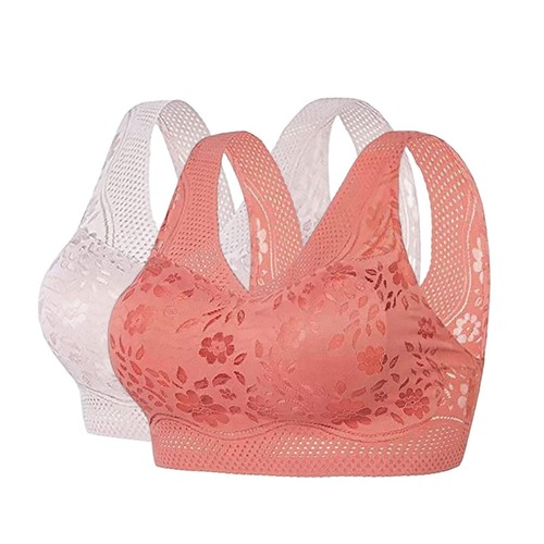 2-PACK High Support Bras For Women Adjustable Strap Full Coverage Push Up Bras - Picture 37 of 87