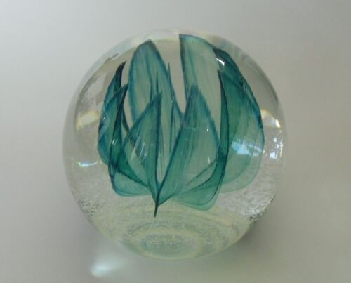 Ltd Ed Caithness "Blue Octavia" Paperweight(18/500) - Colin Terris - 2 7/8" - Picture 1 of 7