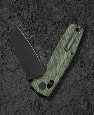 BTKG56B2 Bestech Slasher Green Micarta Handle D2 Blackwash Crossbar Lock IKBS Cl
