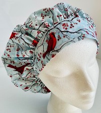 Christmas Adjustable Scrub Cap Sm Bouffant Medical Surgery Veterinarian Hat
