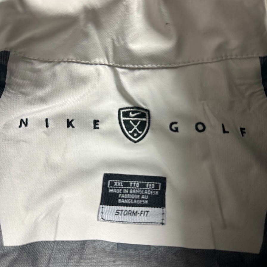 大きいサイズ　NIKEGOLF　XL　ダウンジャケット　2way　ナイキゴルフ Nikegolf Storm-Fit Jacket Men's 2XL Black Full Zip