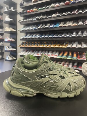 Size 13 - Balenciaga Track2 Sneakers Khaki Green 46EU | eBay