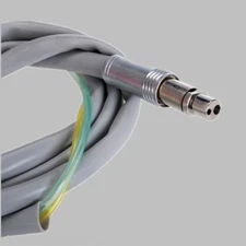 Dental Silicone High Speed Turbine Handpiece Tubing Hose Tube Connector 2 Holes