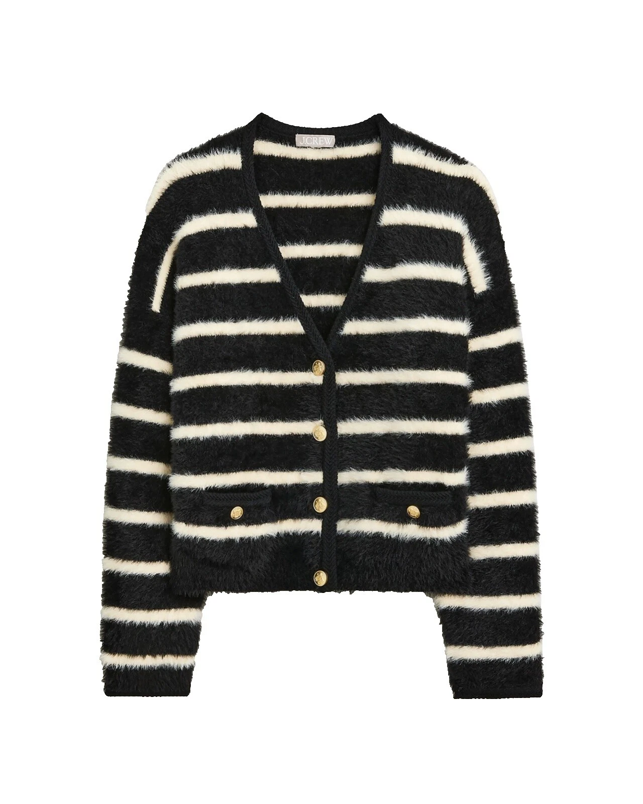 J.CREW V-Neck Striped Sweaters for Women