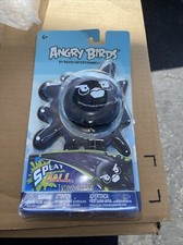 Rare Angry Birds Splat Ball Black Ball Rovio 2012 First Release Light Blue Pack
