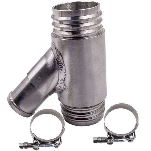 Aluminum Dual Radiator Coolant Y Pipe Hose for Dodge Ram Cummins 6.7L