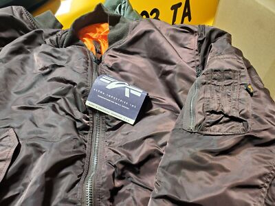 Made in USA MA-1 Alpha Industries US Army Pilot Flight Military