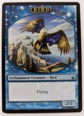 X4 MTG Token Bird 2/2 (Born Of The Gods) Excellent Condition 
