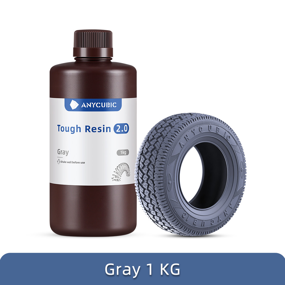 2×1KG Anycubic Flexible UV Tough Resin 2.0 405nm Resin 3D Drucker Harz Cure