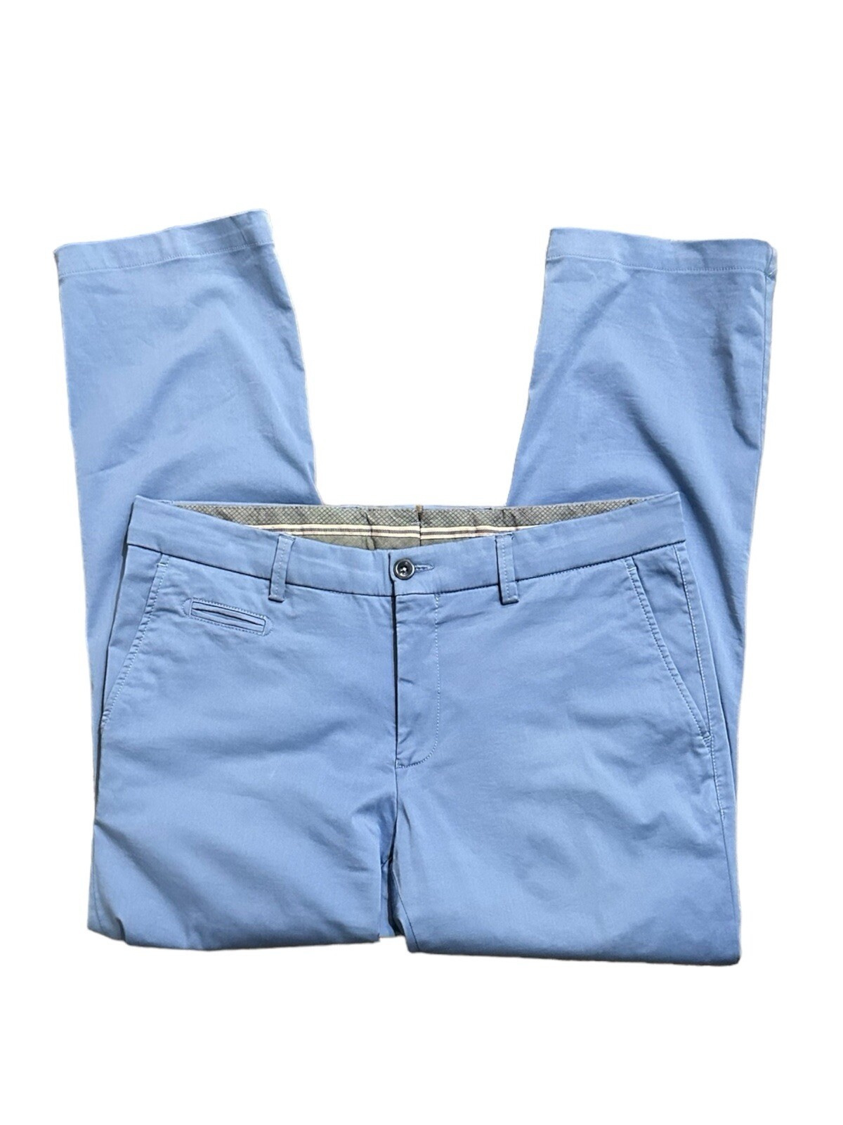 Ballin Atwater Modern Fit Chino Pants Pima Perma Color CADET BLUE Size 34 X 30