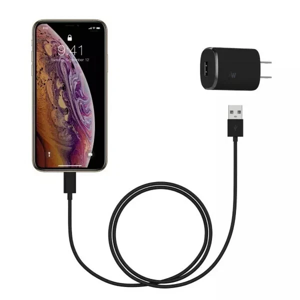 Just Wireless 1.0A/5W 1-Port USB-A Home Charger with 6ft TPU Micro USB to USB-A - Image 3 of 4