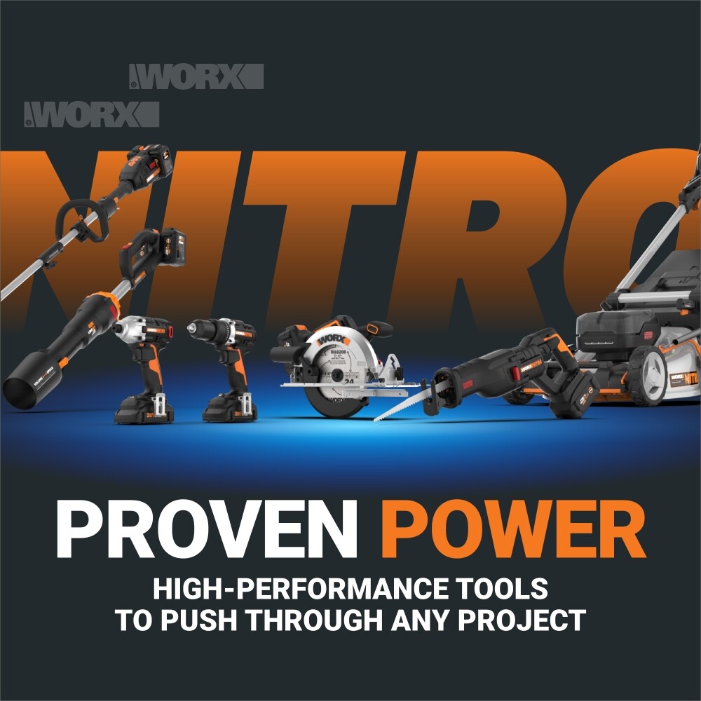 WG185 Worx Nitro 40V 15&rdquo; Cordless String Trimmer 4.0Ah Power Share -SR