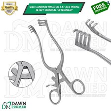 Weitlaner Retractor 5.5" 3x4 Prong Blunt Surgical Veterinary Instrument German G