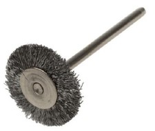 RS Pro STEEL ABRASIVE CIRCULAR BRUSHES 3Pcs 2.35mm Shaft Diameter 12000rpm