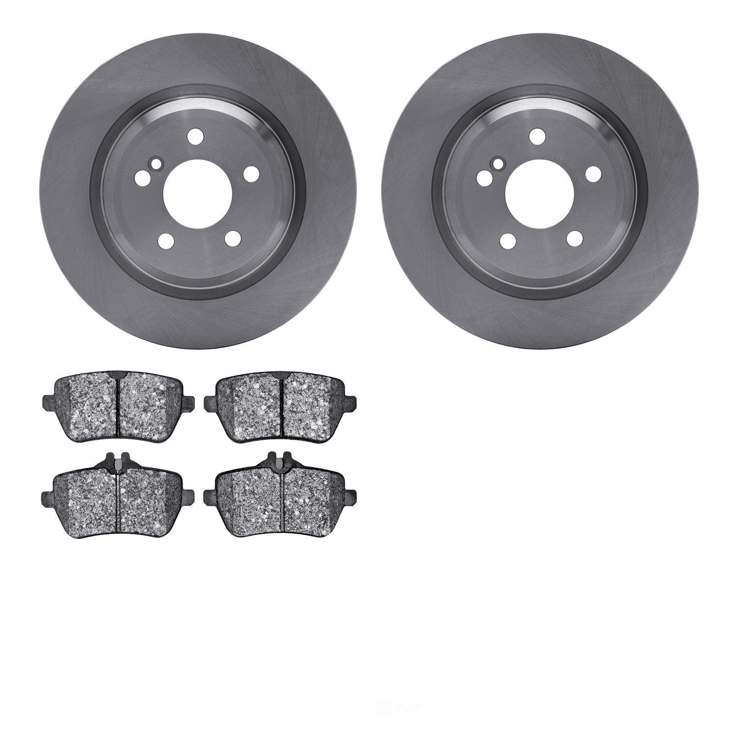 Disc Brake KitRotors with 5000 Advanced Brake Pads DFC 650263425 for