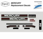 Mercury Outboard decals 1990 90hp Replacement decals
