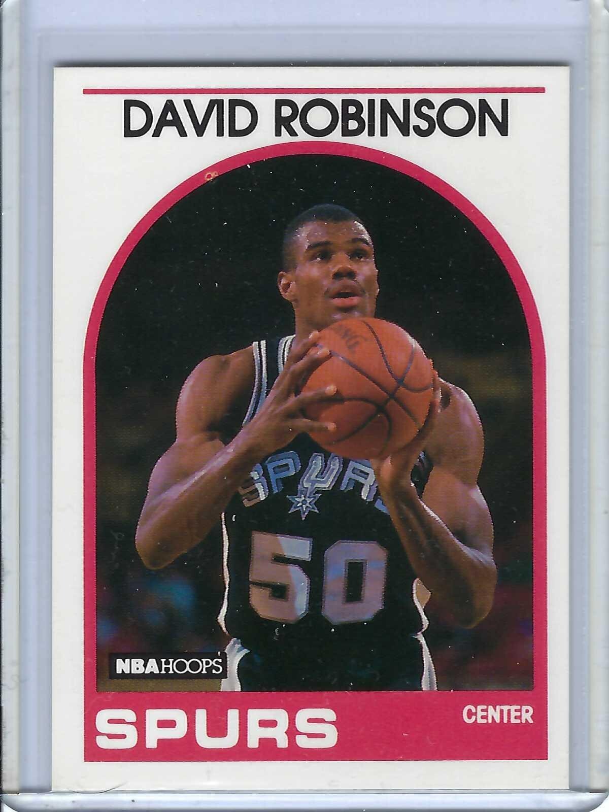 1989-90 NBA HOOPS SAN ANTONIO SPURS DAVID ROBINSON ROOKIE CARD # 310