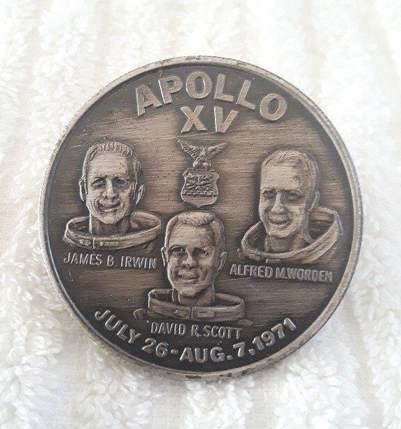 ApoLLo  XV  1971年　 AUTHENTIC APOLLO XV JULY 26 - AUG 7 1971 MAPPING THE MOON RARE
