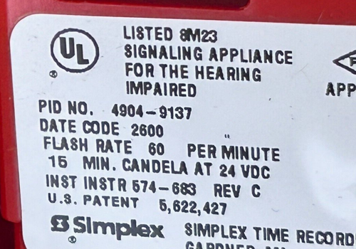 Simplex PID NO. 4904-9137 New/Nos - Picture 2 of 8