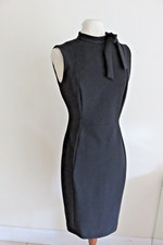 NWT CALVIN KLEIN Womens Black Fitted Sleeveless Above The Knee Sheath Dress 4