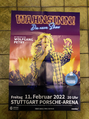 Konzertposter * Wahnsinn! Die neue Show Wolfgang Petri * Stuttgart 11.02.22