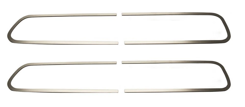 Superposiciones de moldura de luz trasera de acero inoxidable pulido para Dodge Challenger 2015-2019 Foto 2 de 4