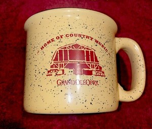 Beautiful Grand Ole Opry Mustard Speckled Heavyweight Mug
