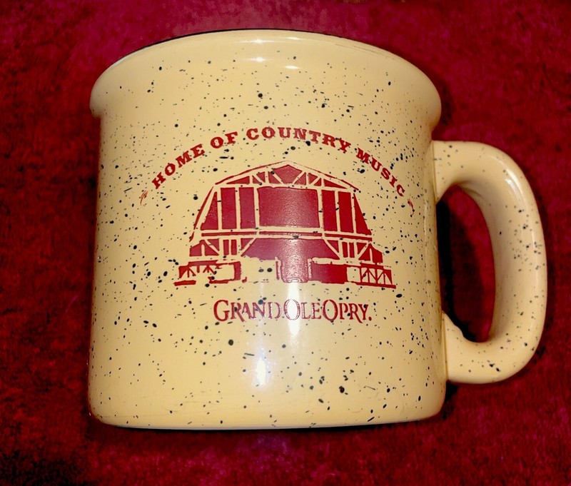 Beautiful Grand Ole Opry Mustard Speckled Heavyweight Mug