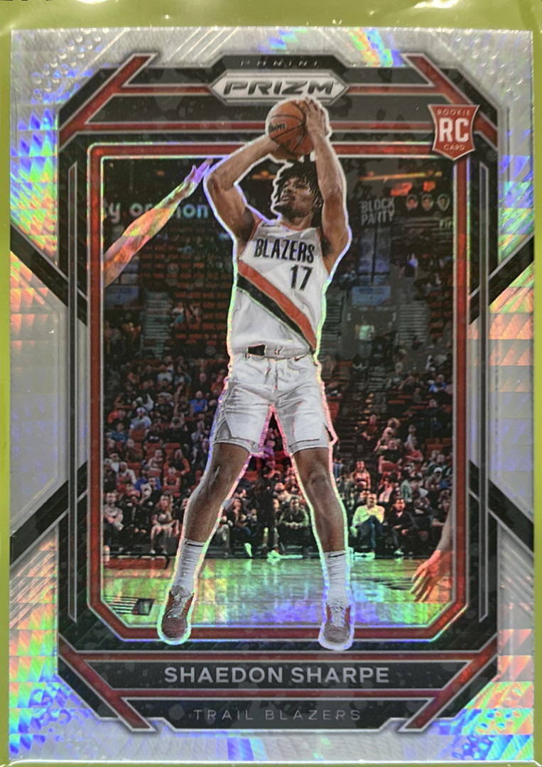 2022-23 Panini Prizm Hyper Prizm Shaedon Sharpe #250 Rookie RC