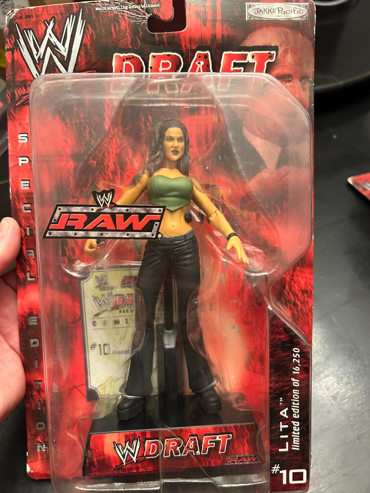 Lita #10 Raw Draft Figure WWE WWF Jakks Pacific Action Figure
