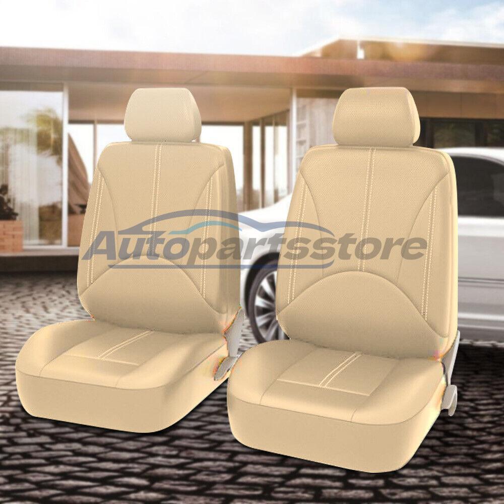 4Pcs PU Leather Car Seat Cover Protector Front Cushion Accessories Universal
