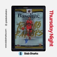 2025 TOPPS FINEST #BA-AM ALIJAH MARTIN BASELINE AUTO GOLD REFRACTOR ROOKIE /50