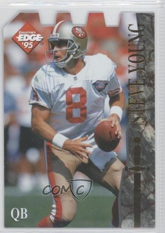 1995 Collector's Edge Excalibur Die-Cut Steve Young #139 HOF 2u3