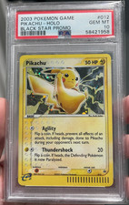 2003 Pokemon Pikachu #012 Black Star Promo Holo PSA 10 GEM MINT