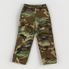 US Military VTG BDU Pants Mens Small XShort Woodland Camo Cargo Combat