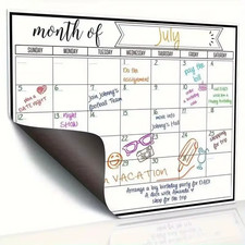 Magnetic Fridge Whiteboard Weekly Planner Dry Erase Board w/ Marker Reusable