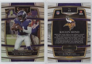 2021 Panini Select Concourse Silver Prizm Kellen Mond #64 Rookie RC