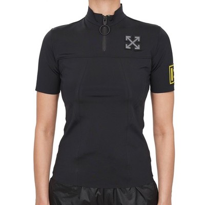 OFF-WHITE Virgil Abloh Logo Active Sport T-Shirt Top Black S