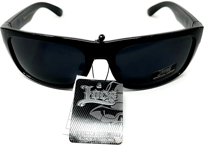 Gafas de sol negras Locs auténticas Gangster Cholo de diseñador tonos para hombre Foto 3 de 4