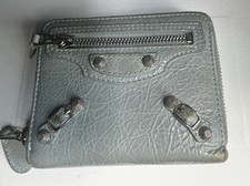 Balenciaga Motocross Compact Wallet Baby blue Color