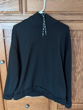 Women's Nike Black Long Sleeve Hooded Sweatshirt W/ Front Pockets Sz. L