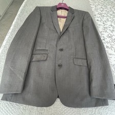 Next Mens Grey Slim Fit Suit 38R Jacket 30R Trousers