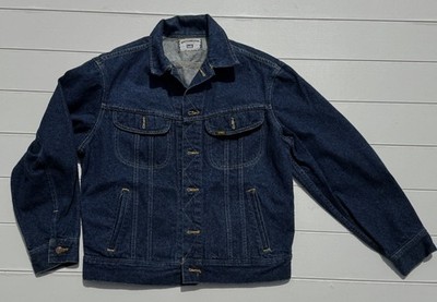ジャケット・アウター Lee AUTHENTIC JACKET Vintage Lee Authentic Jacket Mens Small Denim Trucker Jacket Blue
