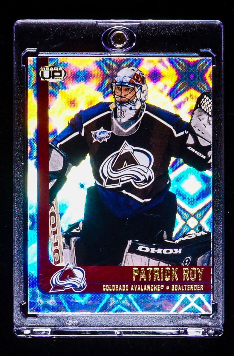 Patrick Roy RARE COSMIC HOLO CARD Colorado Avalanche HALL OF FAME