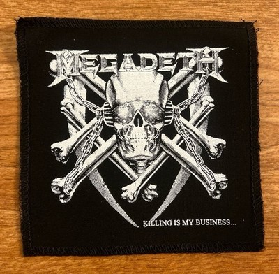 NEW XL Megadeth Sew On Cloth Band Patch 5  X 5  - Killing Is My Business 