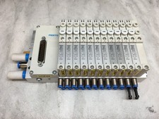 Festo 573606 VTUG Valve Manifold 11x VUVG-B10-M52-RZT-F-1T1L VAEM-L1-S-M1-25V4