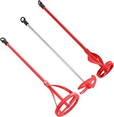 Global Paint Mixer Attachment (Set of 3) - 14'' Drill Paddle Mixer with 3/8'' 5/16