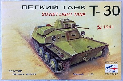 STC Start P30 Soviet Swimming Tank T-30 in unversiegelter OVP 1:35