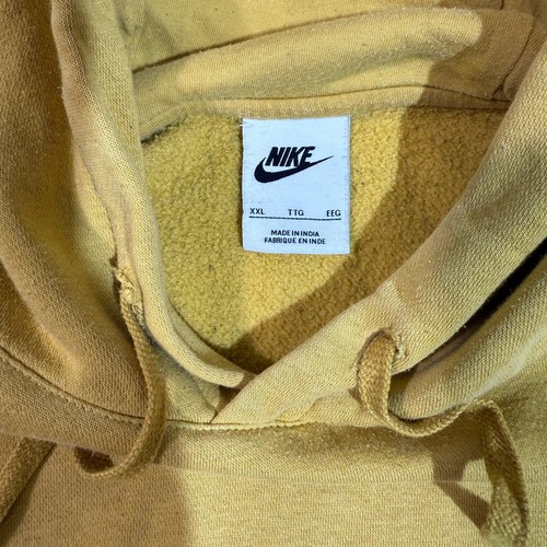 Nike Hoodie Sweatshirt XXL Herren Gold Pullover Kordelzug Freizeit - Bild 3 von 5