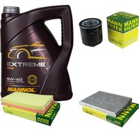Mann Inspektionspaket 5L Mannol Extreme 5W-40 FüR VW Golf IV 1.6 FSI Bora